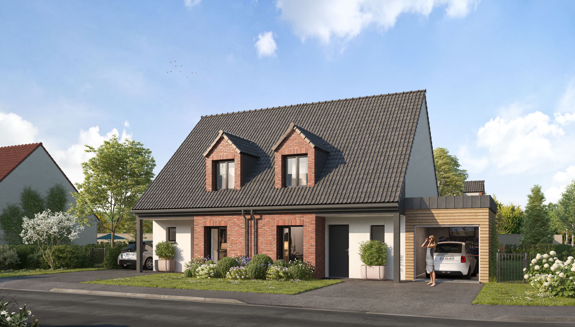 Programme immobilier neuf - LE DOMAINE DES LYS - Ecurie (62)