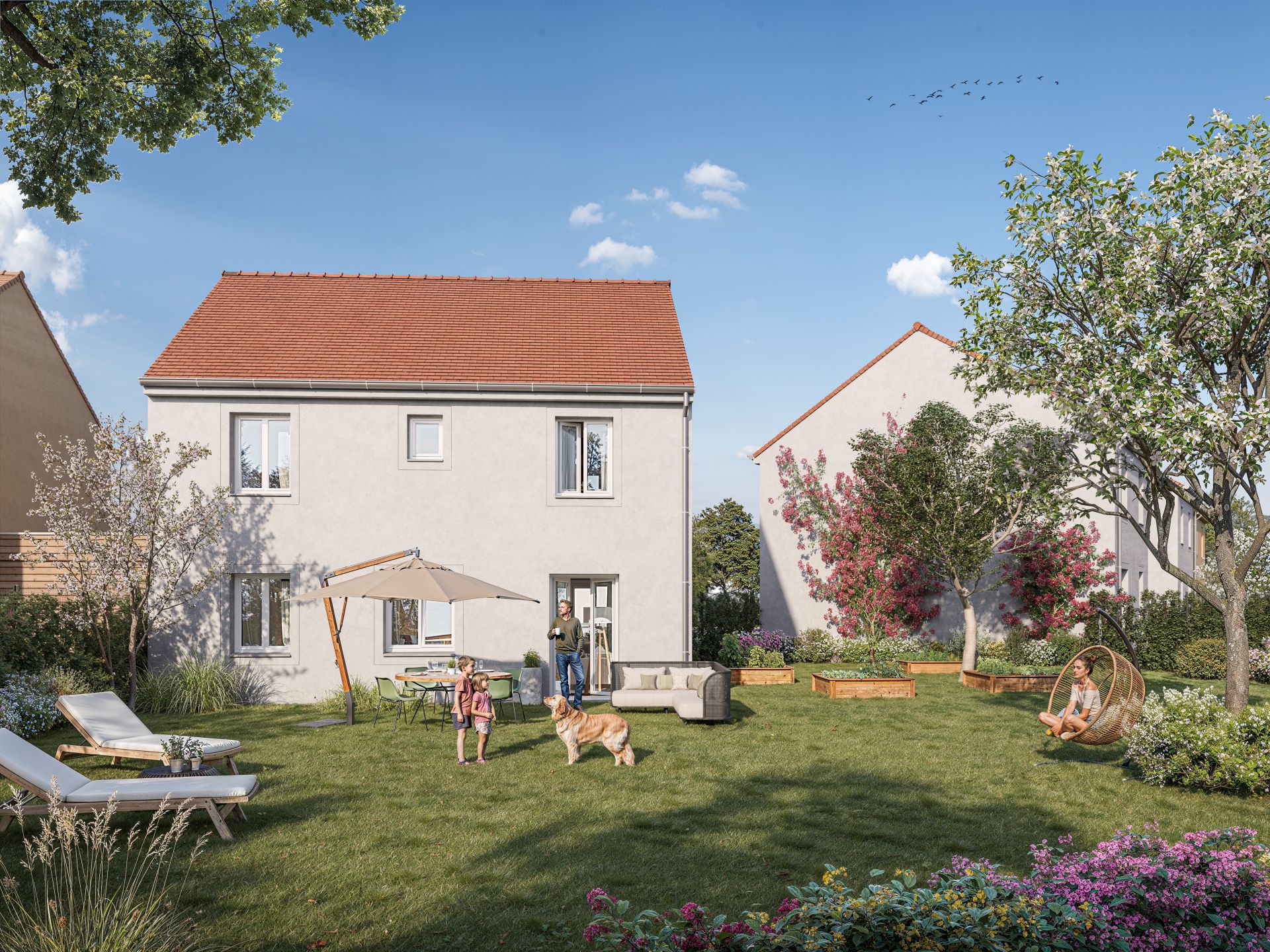 Programme immobilier neuf - LES JARDINS DE LONGUEVILLE - Longueville (77)