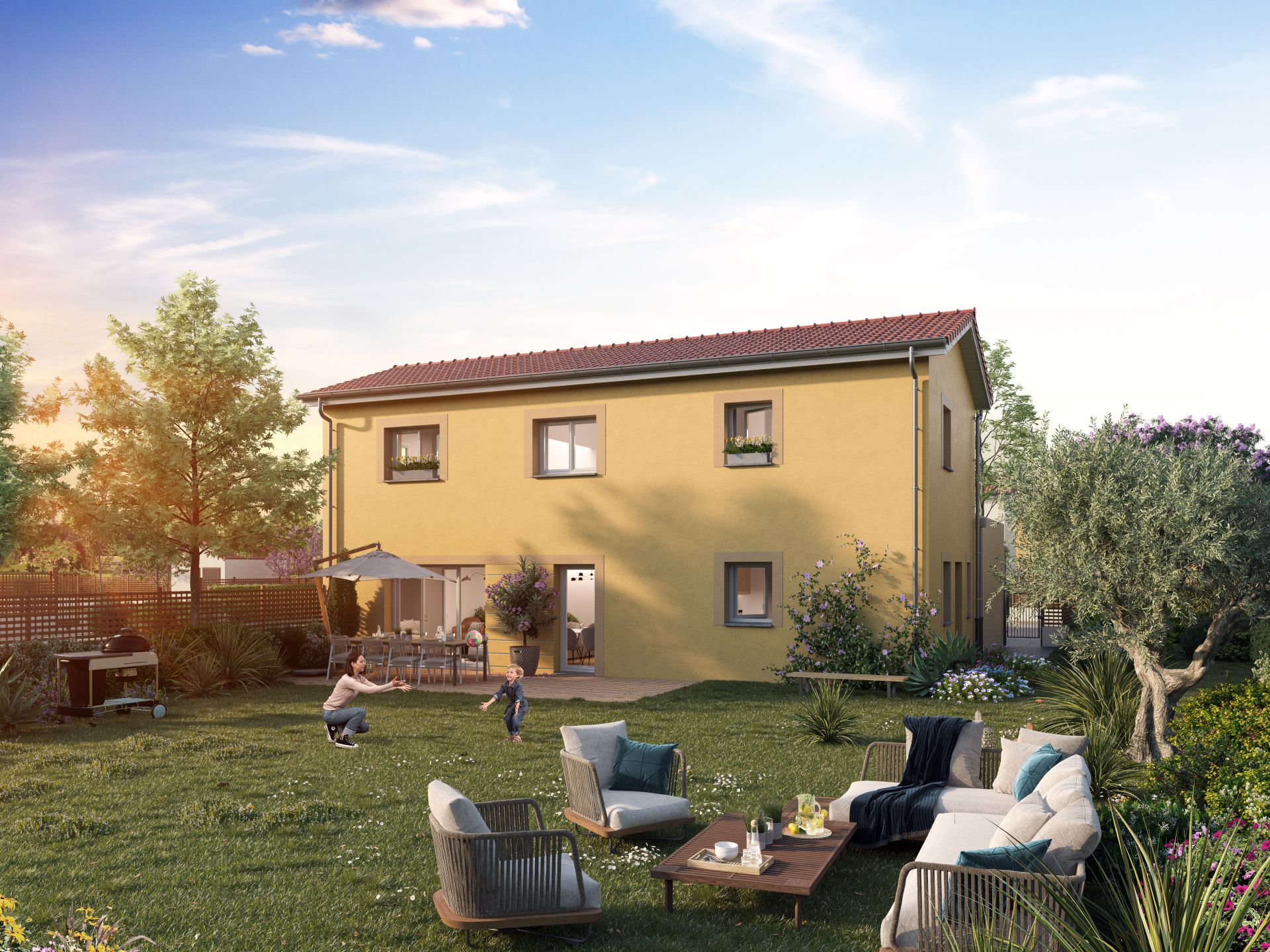 Programme immobilier neuf - Les Villas Gambetta - Maisons - Genas (69)
