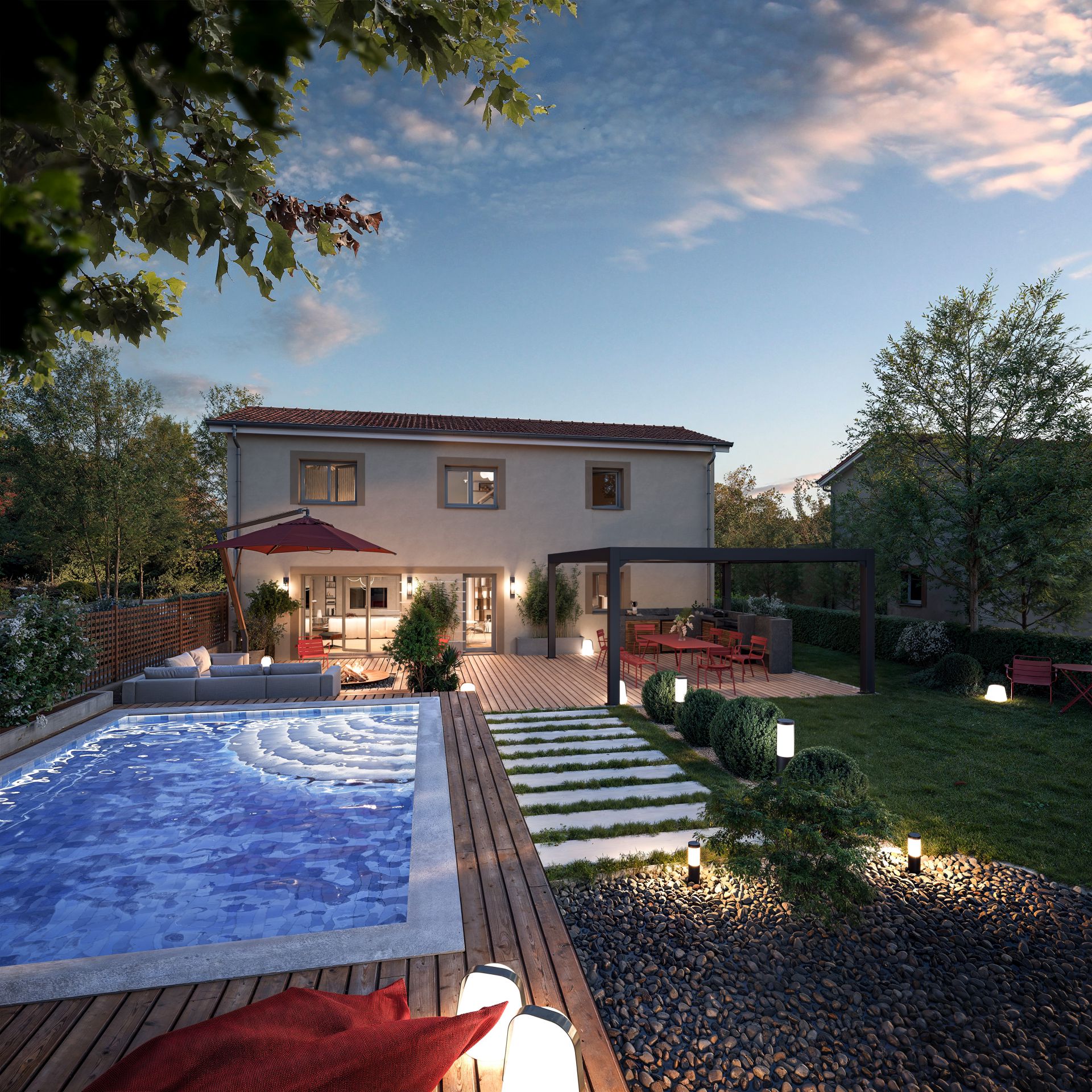 Programme immobilier neuf - Les Villas Gambetta - Maisons - Genas (69)